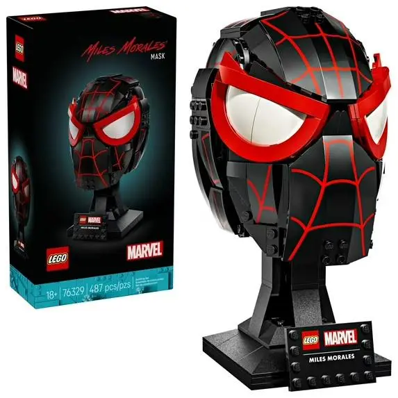Lego Marvel Miles Morales’ Mask Spiderman Building Set Toy Gift
