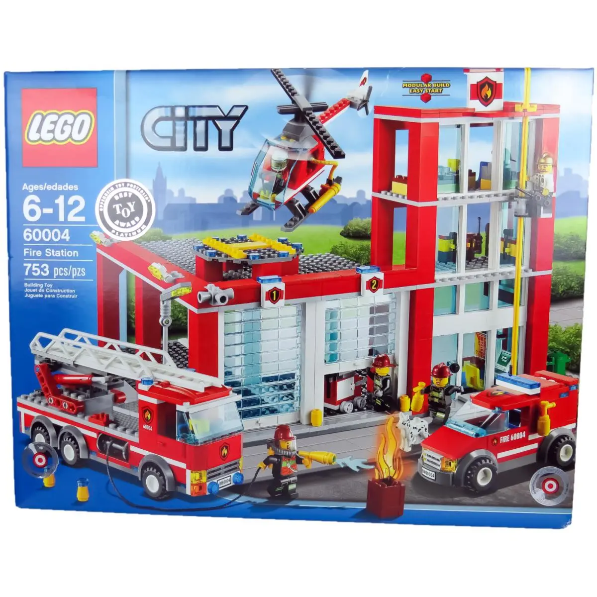 Lego 60004 Fire Station 752 Pieces 5 Minifigure`s Retired