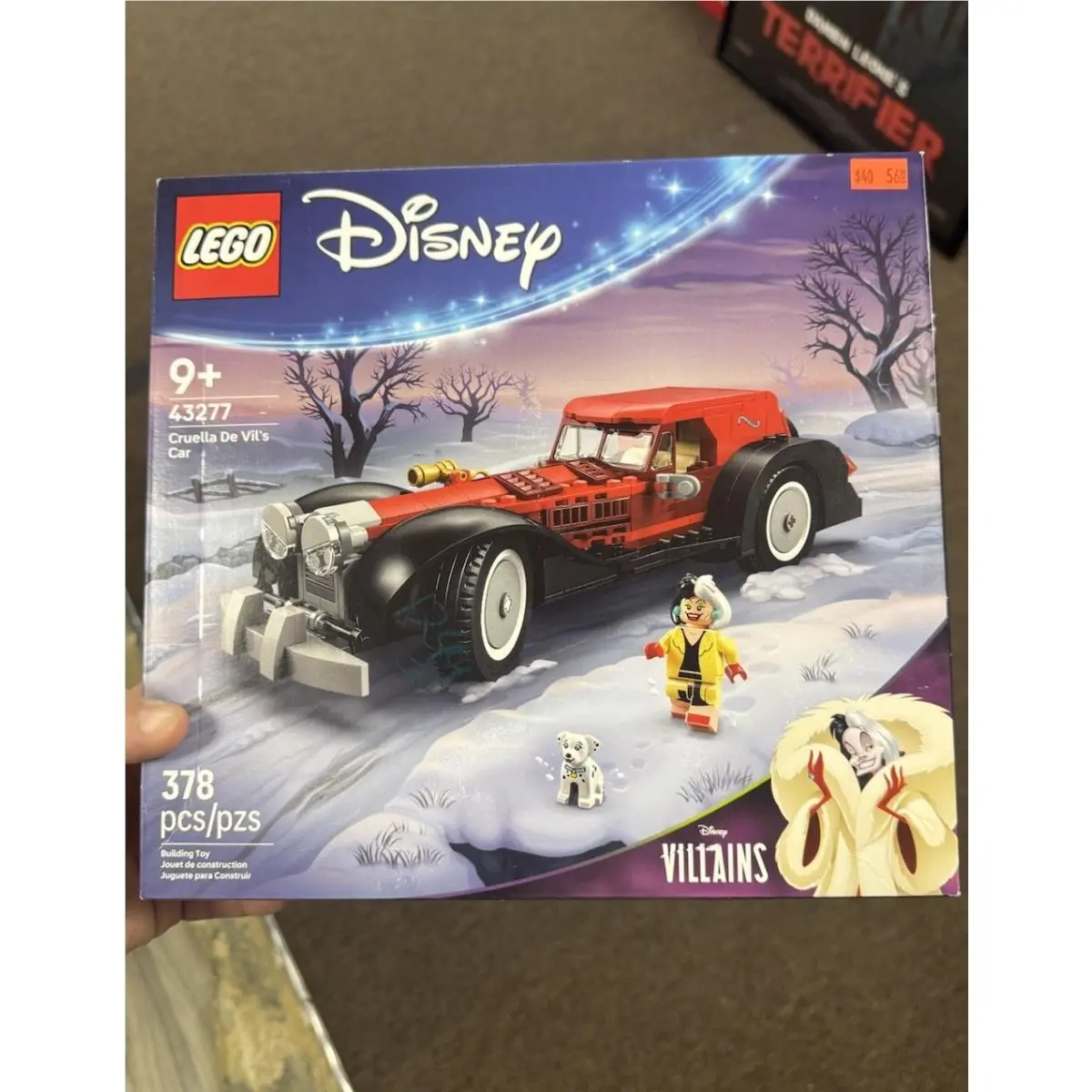 Lego Disney Cruella De Vil’s Car 43277 Building Toy Set 101 Dalmations -sealed