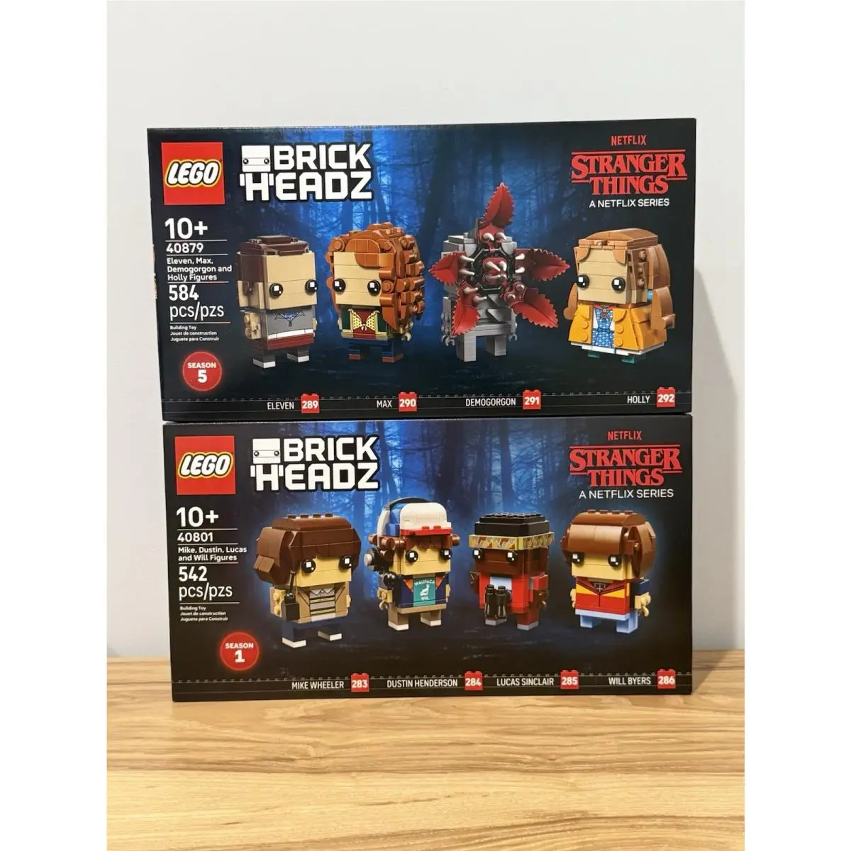 Lego 40879 40801 Stranger Things Brickheadz 8 Characters Netflix