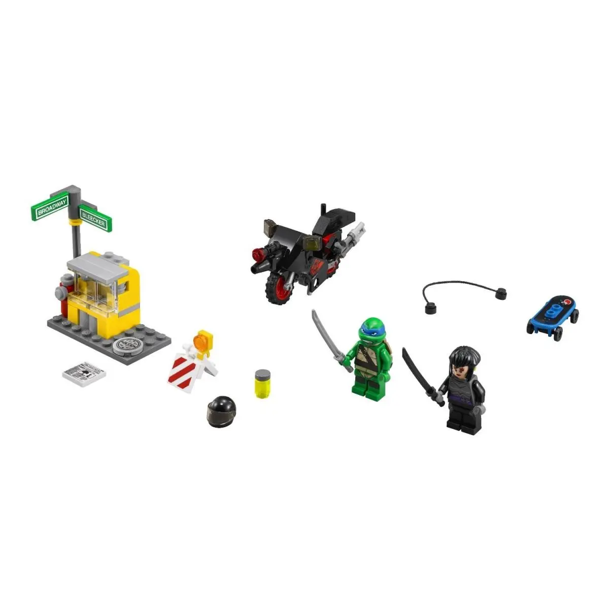Lego Ninja Turtles 79118 Karai Bike Escape Building Set - Black,orange,silver