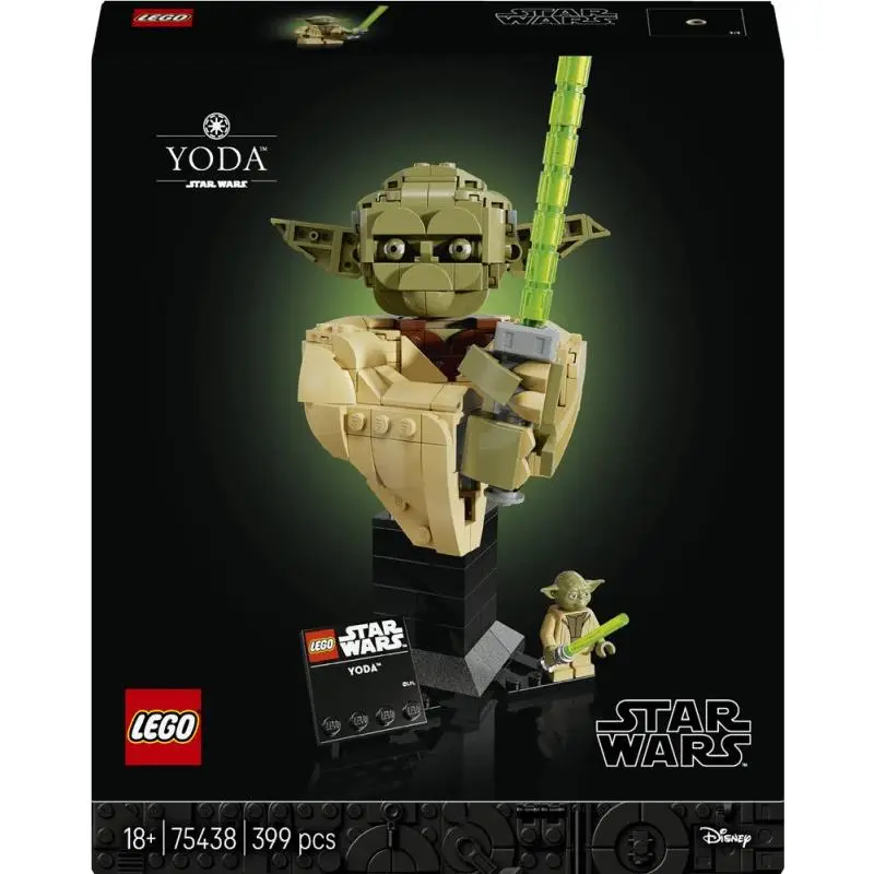 Lego Star Wars Attack of The Clones Yoda Bust with Lightsaber 75438 Building Set