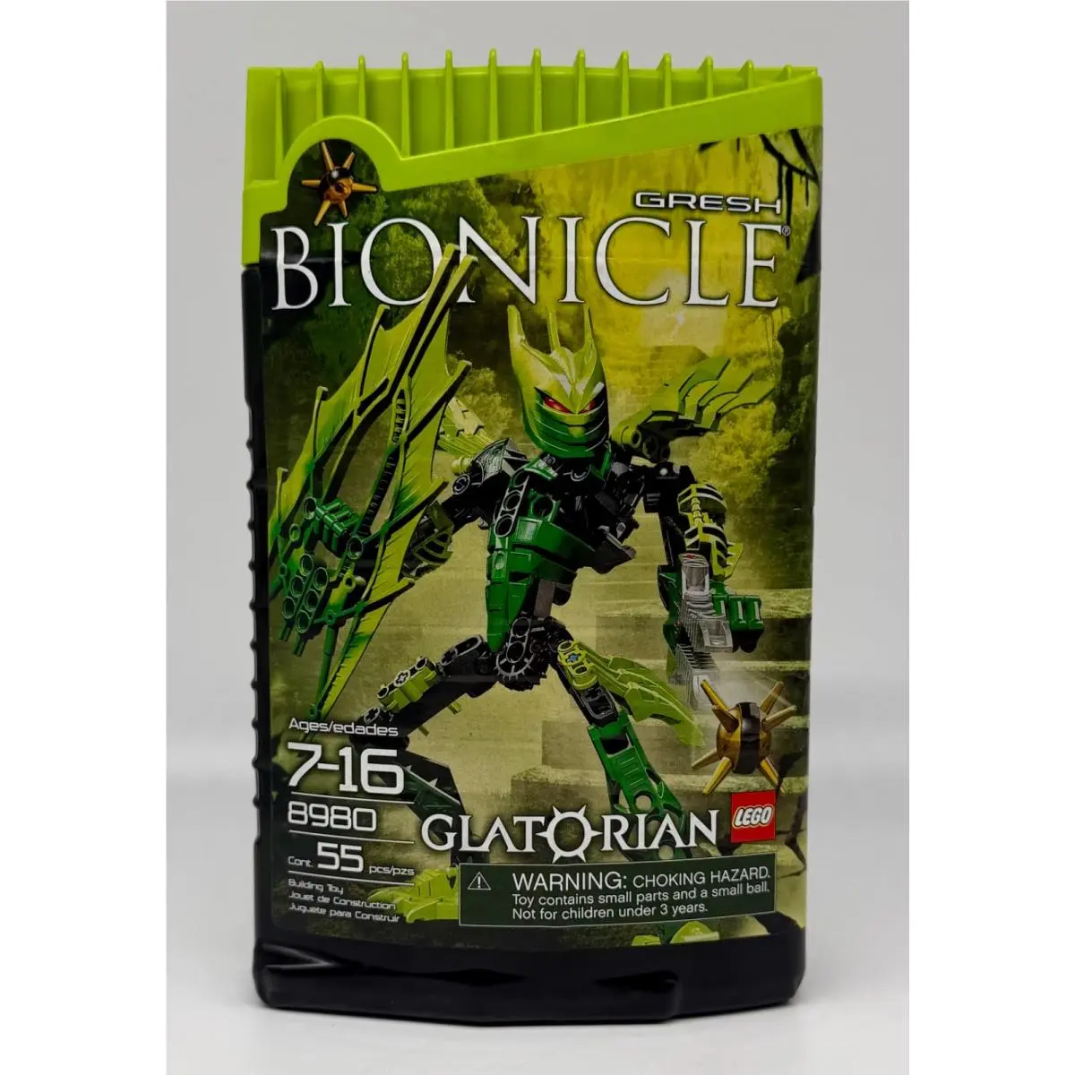 Lego Bionicle Glatorian 8980- Gresh- Nib/sealed- - 2 Small Scuffs