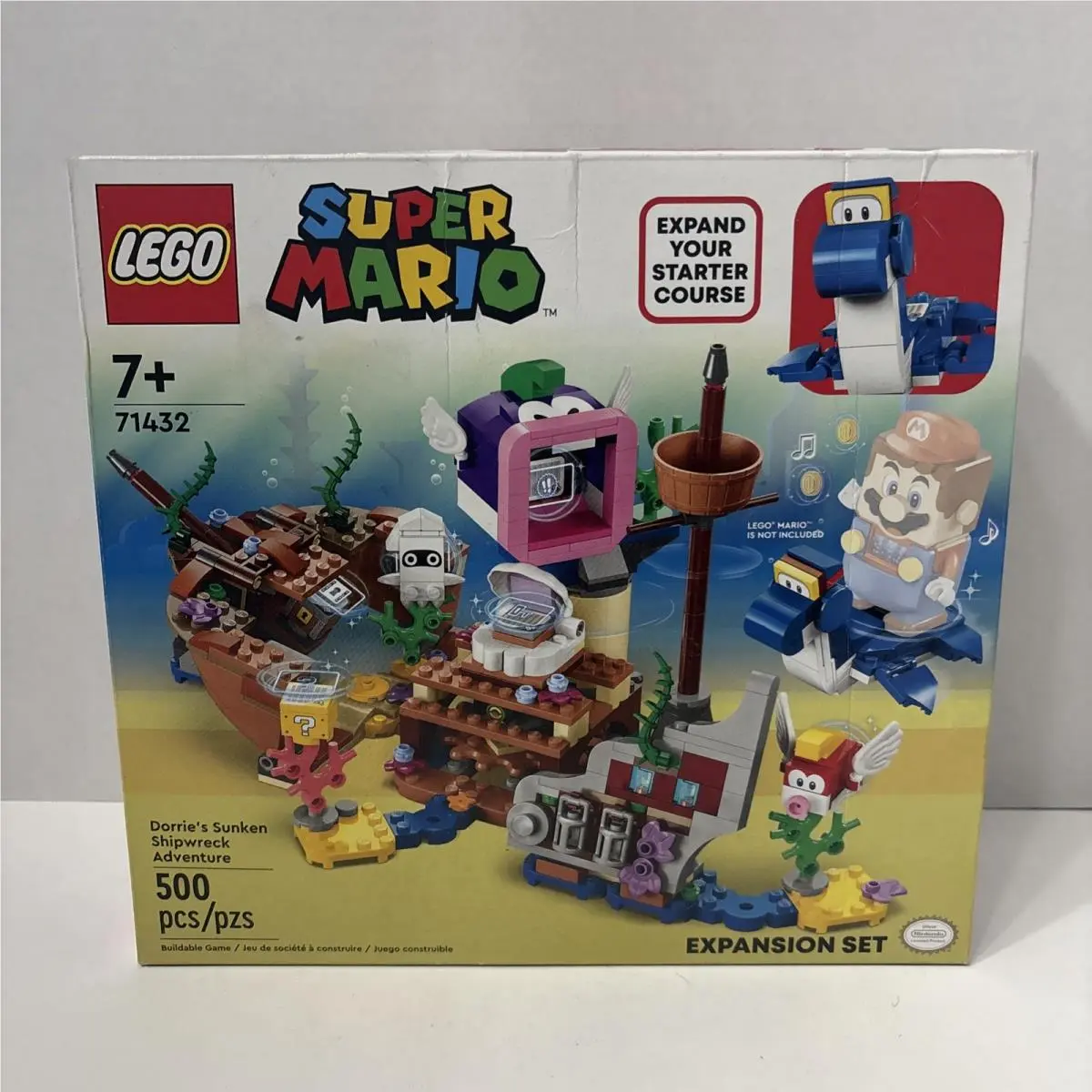Lego Super Mario Dorrie`s Sunken Shipwreck Adventure Expansion Set 71432
