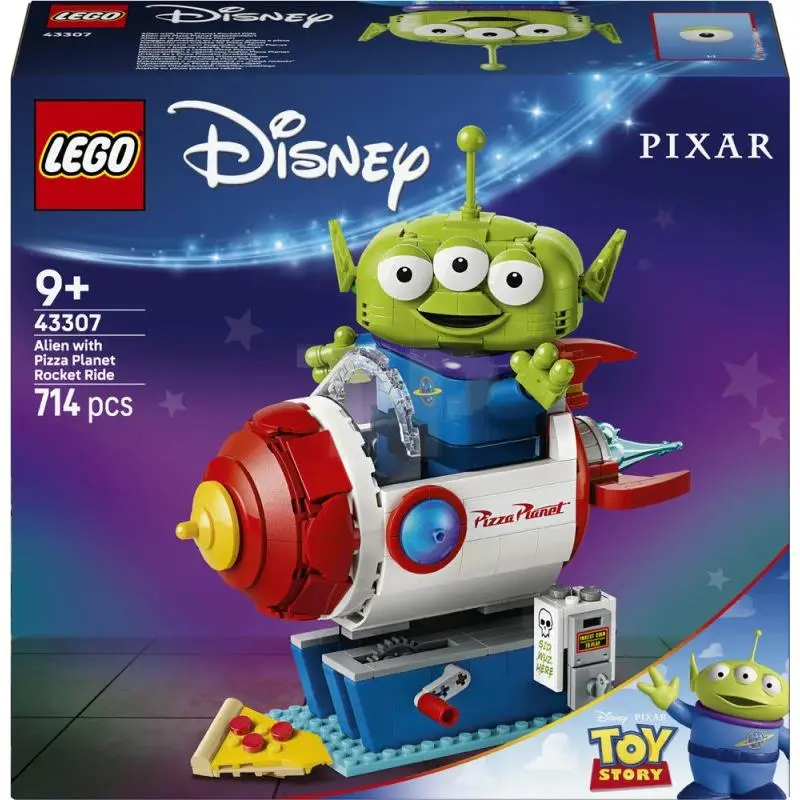 Lego Disney and Pixar Toy Story Alien with Pizza Planet Rocket Ride 43307 Set