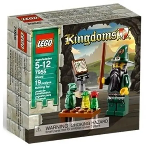 Lego Kingdoms 7955 Wizard Minifigure Dragon Norbert Magic Cane Scroll