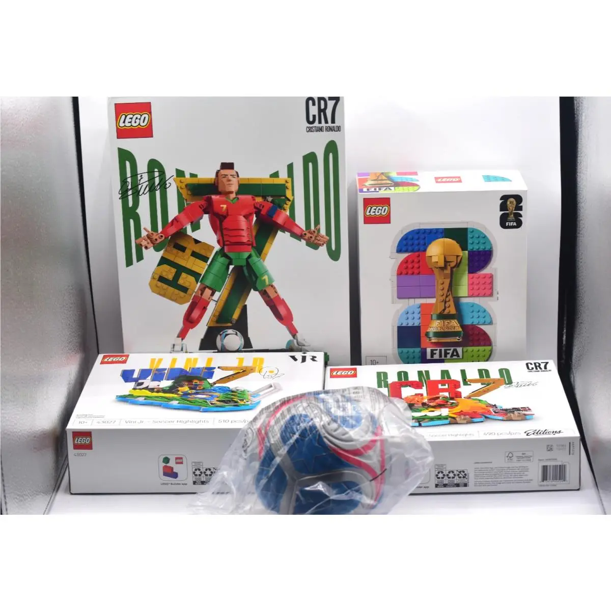Fifa World Cup Lego Sets Christiano Ronaldo Vinicus Jr. Emblem Trionda Ball