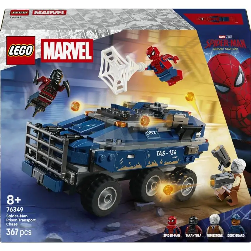 Lego Marvel Spider-man Prison Transport Chase 76349 Building Toy Set Gift
