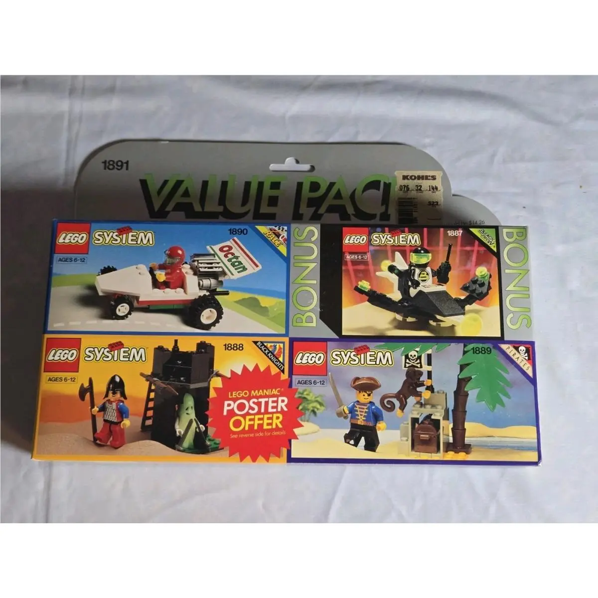Lego System Assorted Four Set Value Pack 1891 Excellent Con