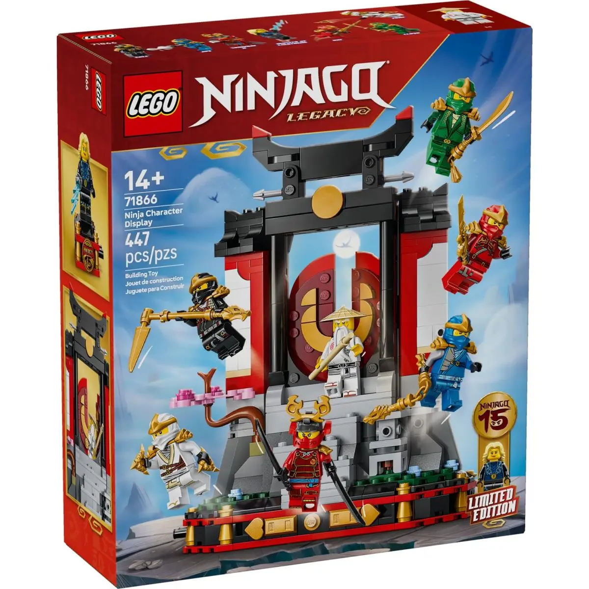 Lego Ninjago Ninja Character Display 15th Anniversary Set