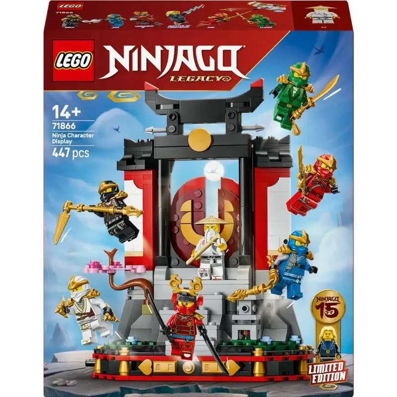 Lego Ninjago Ninja Character Display 15th Anniversary Building Toy Set 71866
