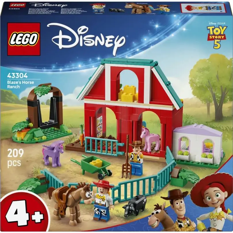 Lego Disney and Pixar Toy Story 5 Blaze`s Horse Ranch 43304 Building Toy Set