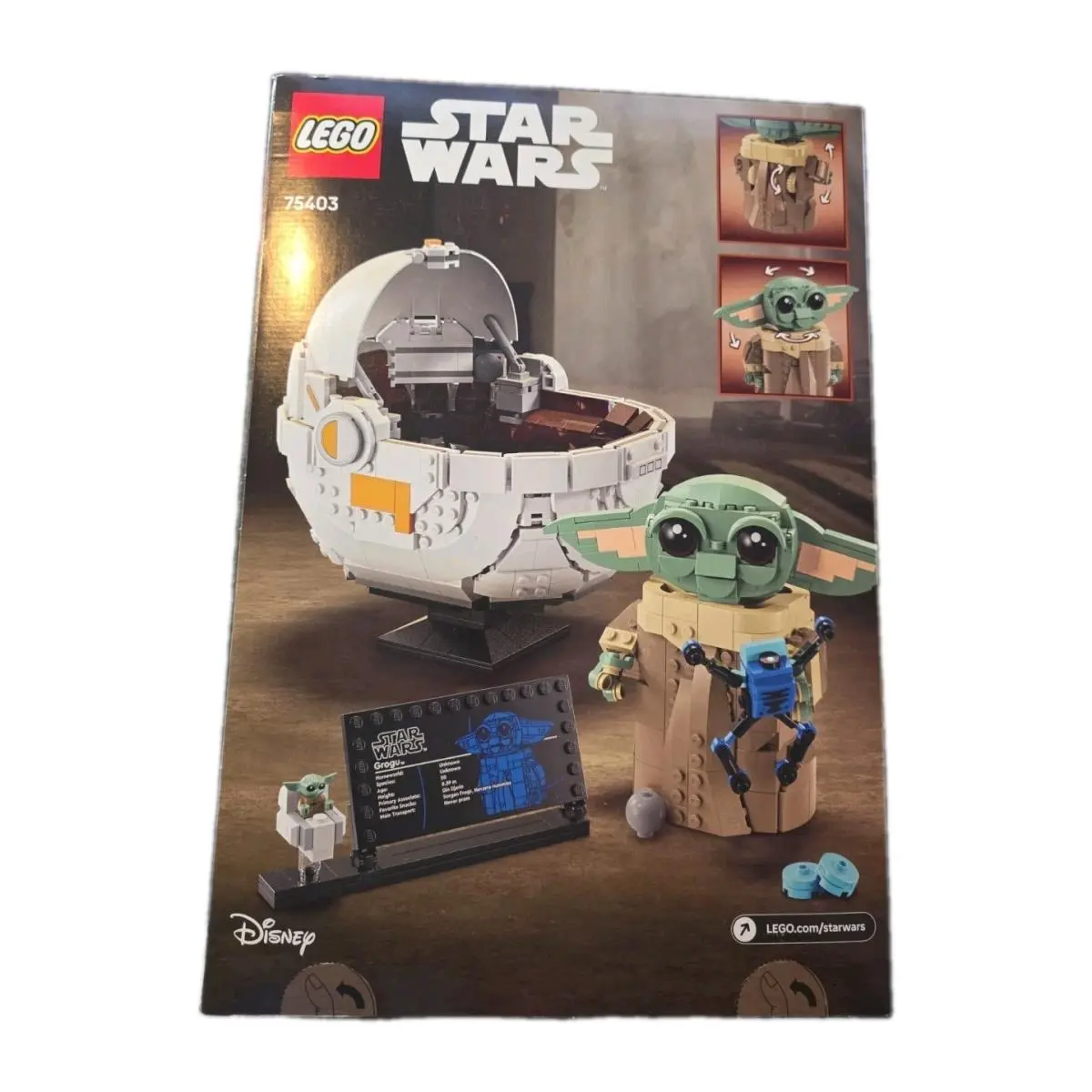 Lego Star Wars Grogu with Hover Pram Building Set 75403 1048pcs 10+