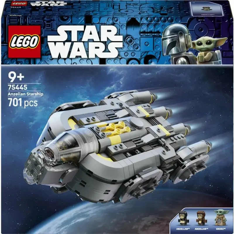 Lego Star Wars The Mandalorian and Grogu Anzellan Starship 75445 Building Set