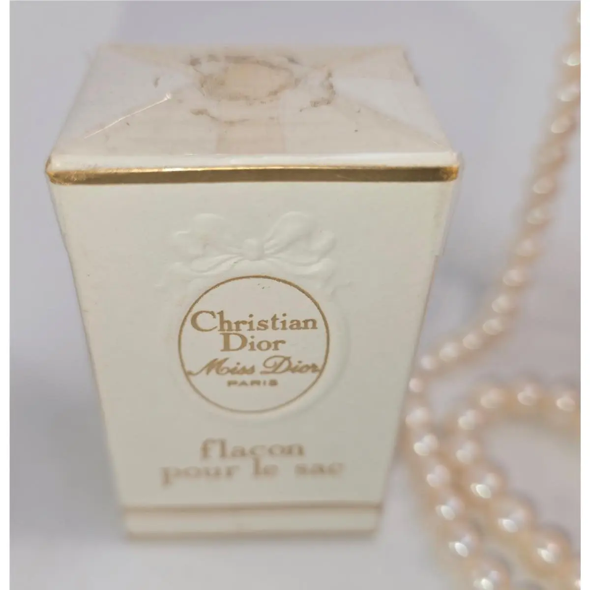 Vintage Christian Dior Miss Dior 1/8 oz Purse Flask Scarce Nos