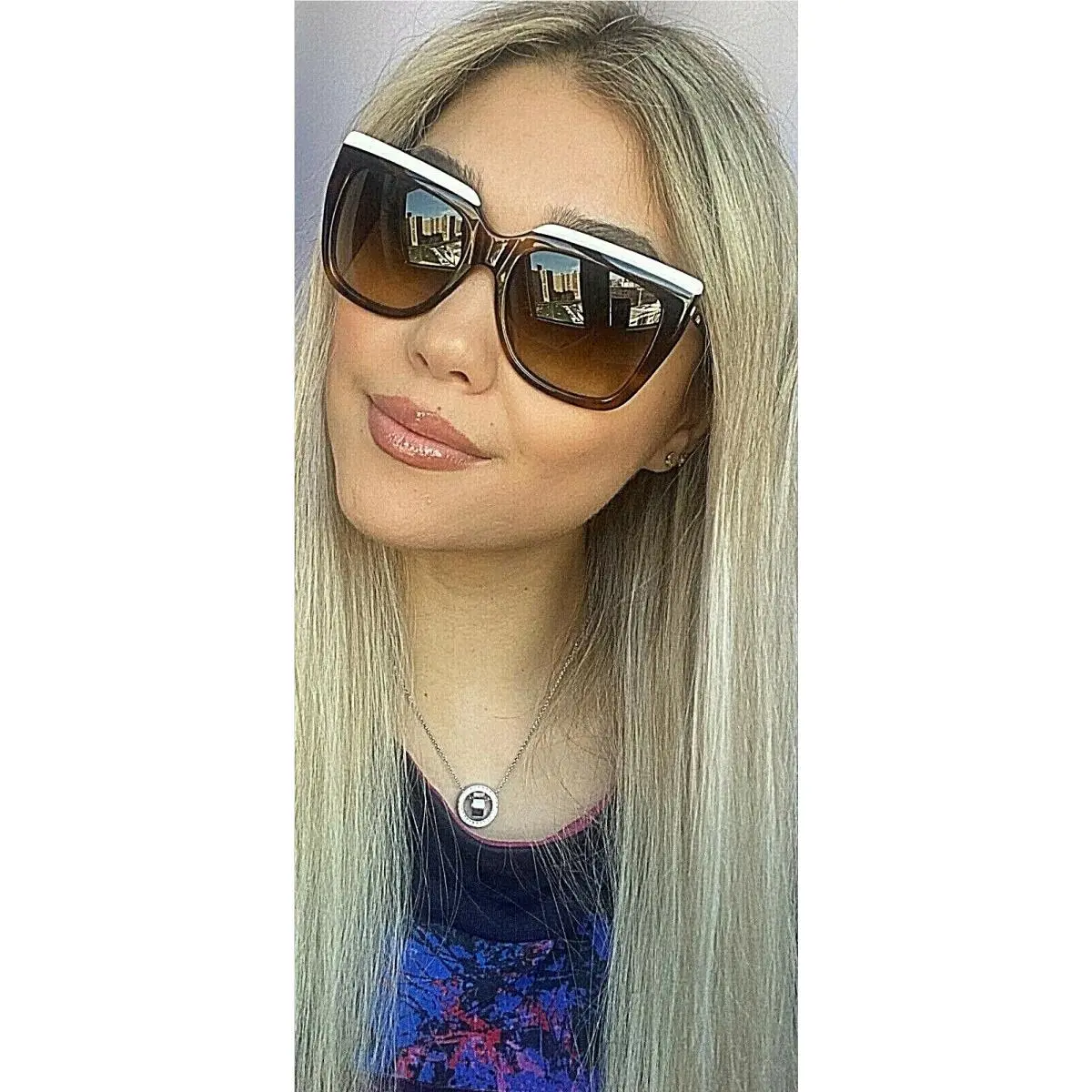 Fendi FF 0087/S Cumjd 53mm White Tortoise Oversized Womens Sunglasses Italy