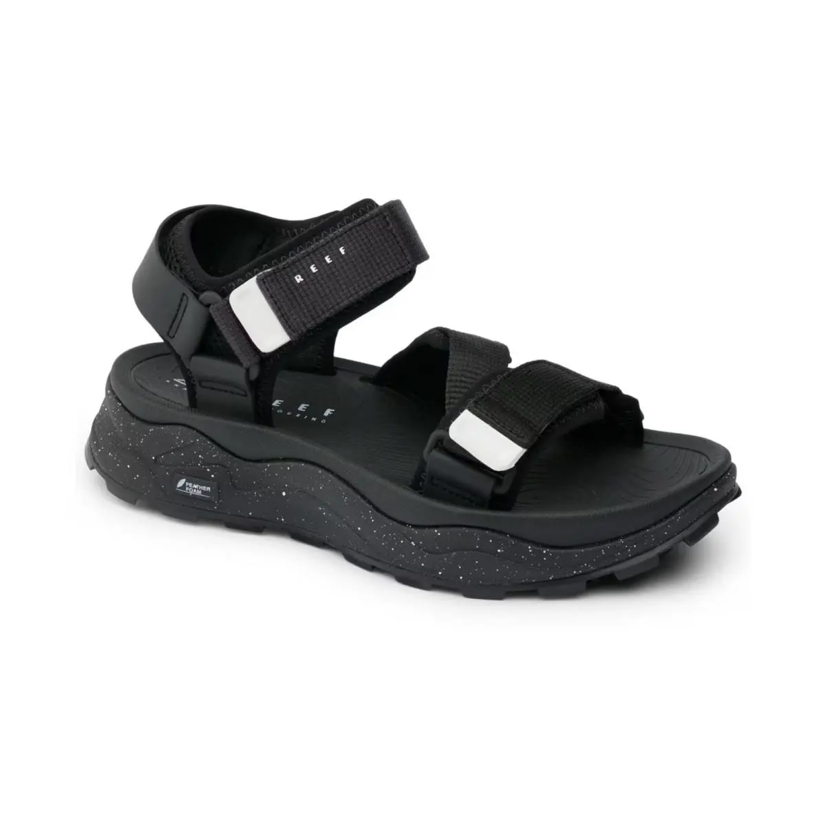 Women`s Cross-shore Round Toe Hanging Flips Black by Reef
