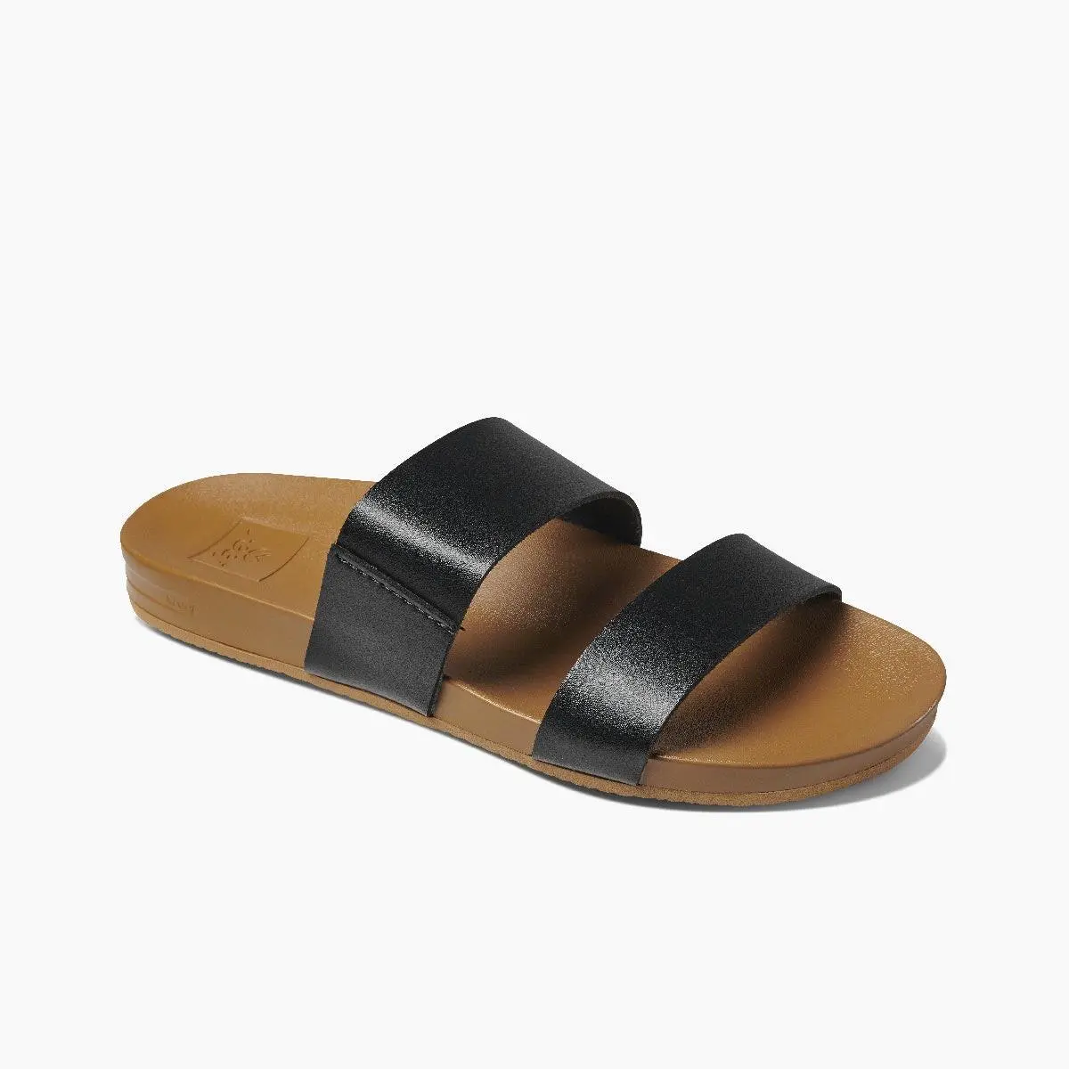 Women`s Cushion Vista Slide Sandals Black/natural - RF0A3OKSBLN Black/natu by Reef