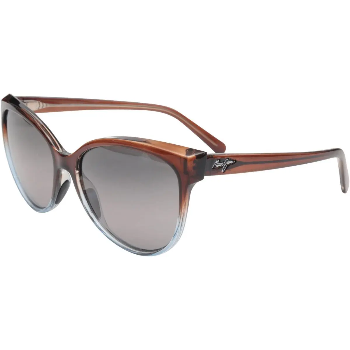 Maui Jim `olu`olu MJ537 Sunglasses Translucent Dark Chocolate with Blue