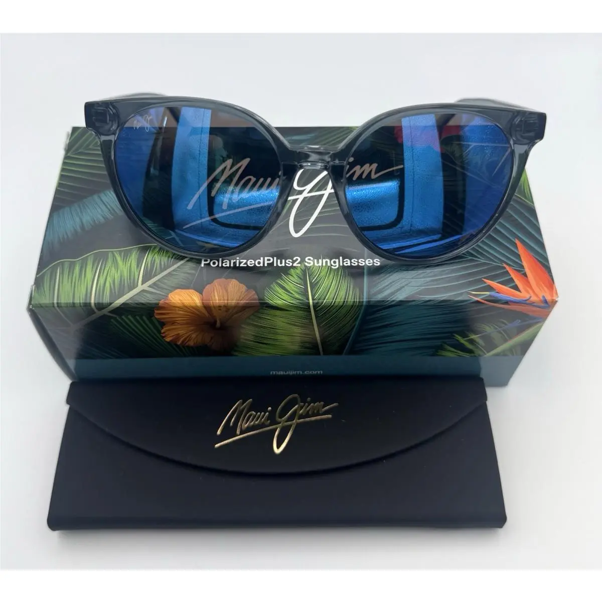 Maui Jim Mehana B866-03 - Blue Crystal Frame / Blue Hawaii Lens