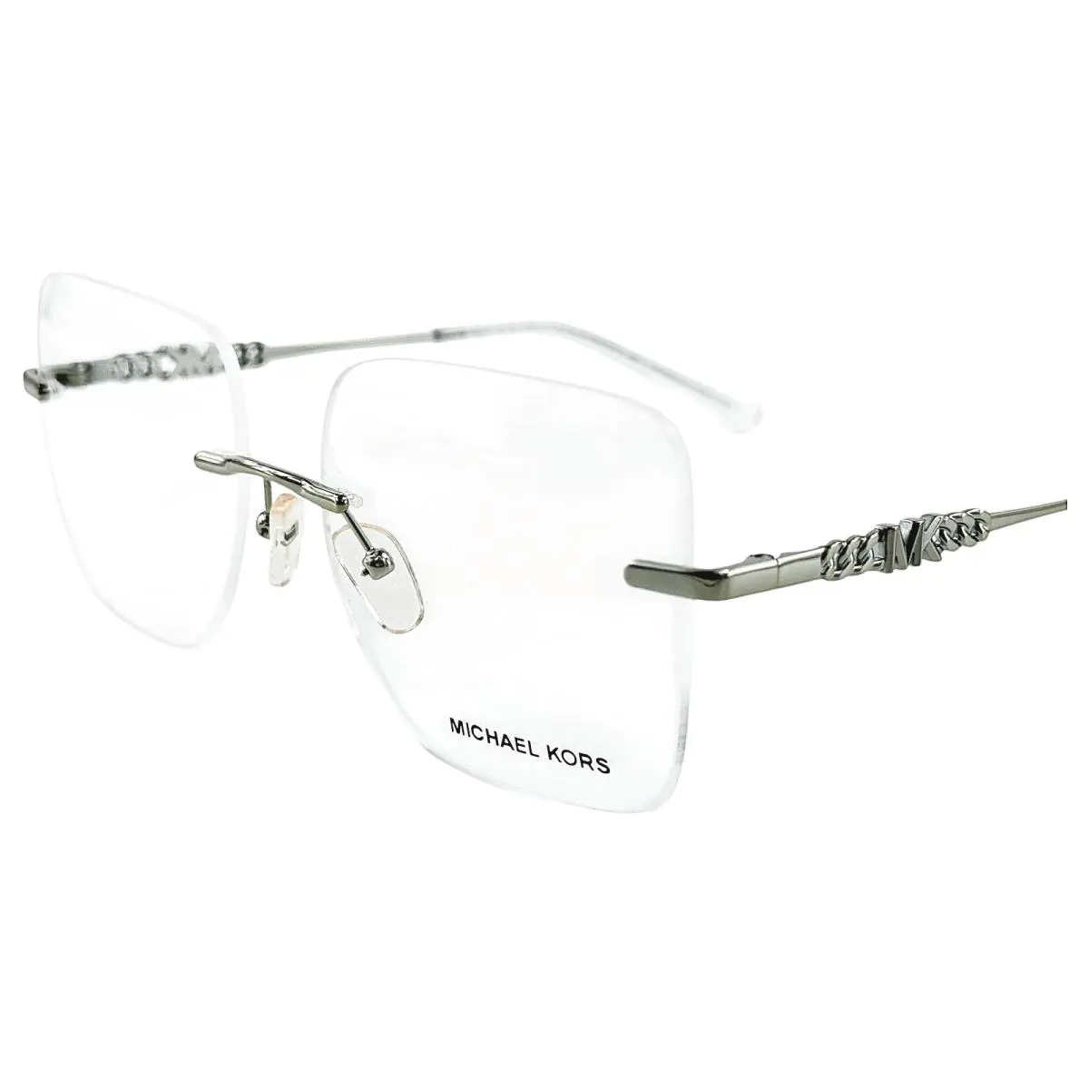 MK3078 Giverny Womens Rimless Eyeglass Frame 1893 Silver 54-17 by Michael Kors
