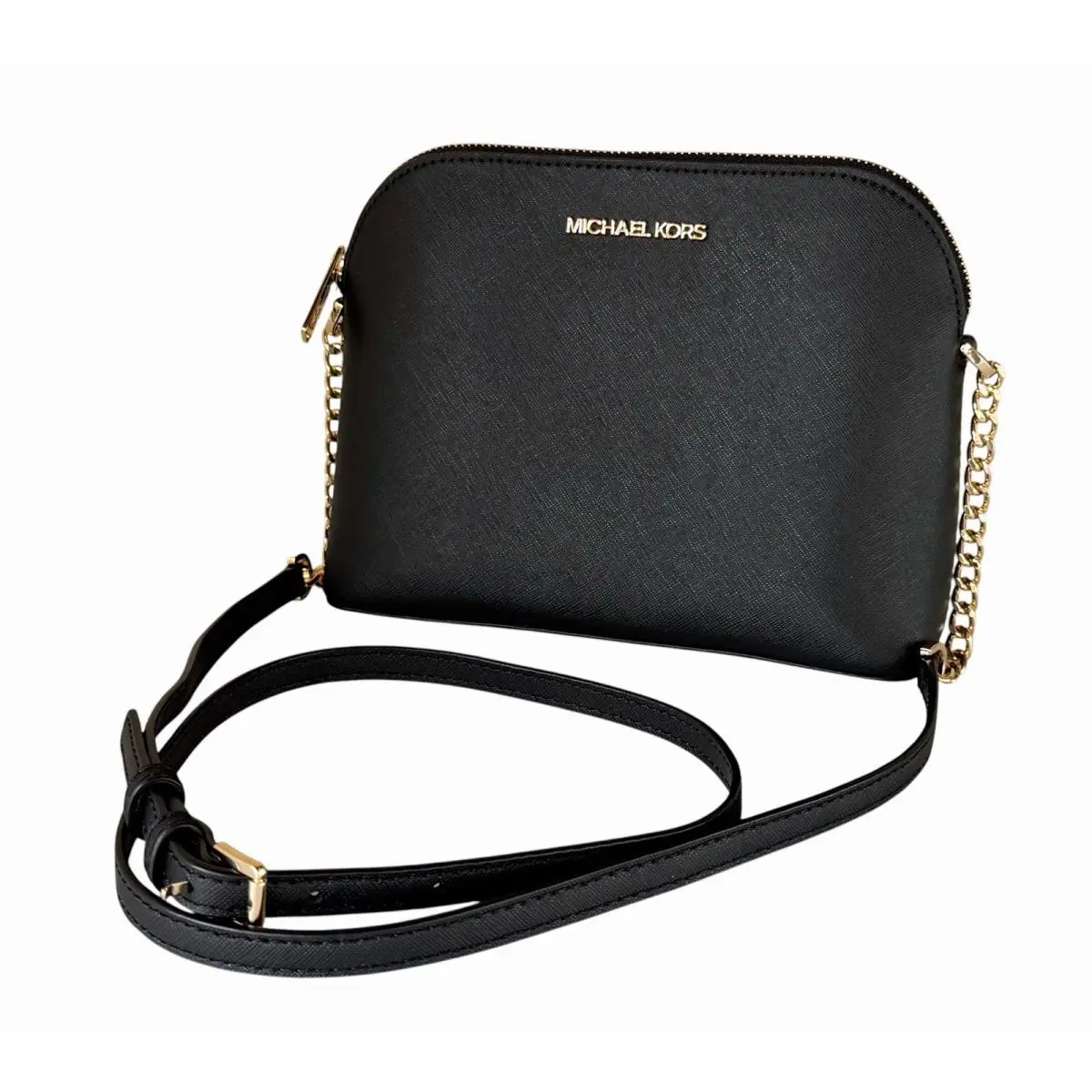 Michael Kors Jet Set Cindy Dome Shoulder Crossbody Bag Black