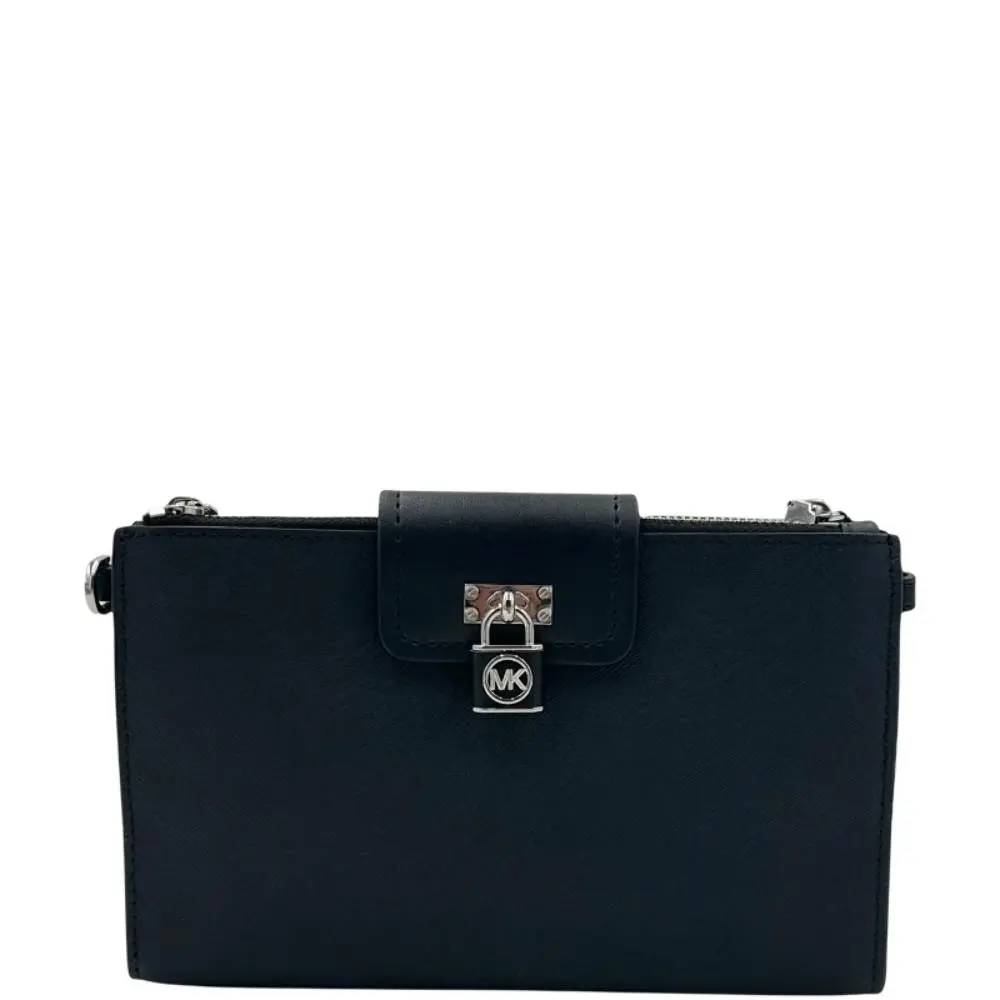 Michael Kors Ruby Small Saffiano Leather Crossbody Bag - Black - Black