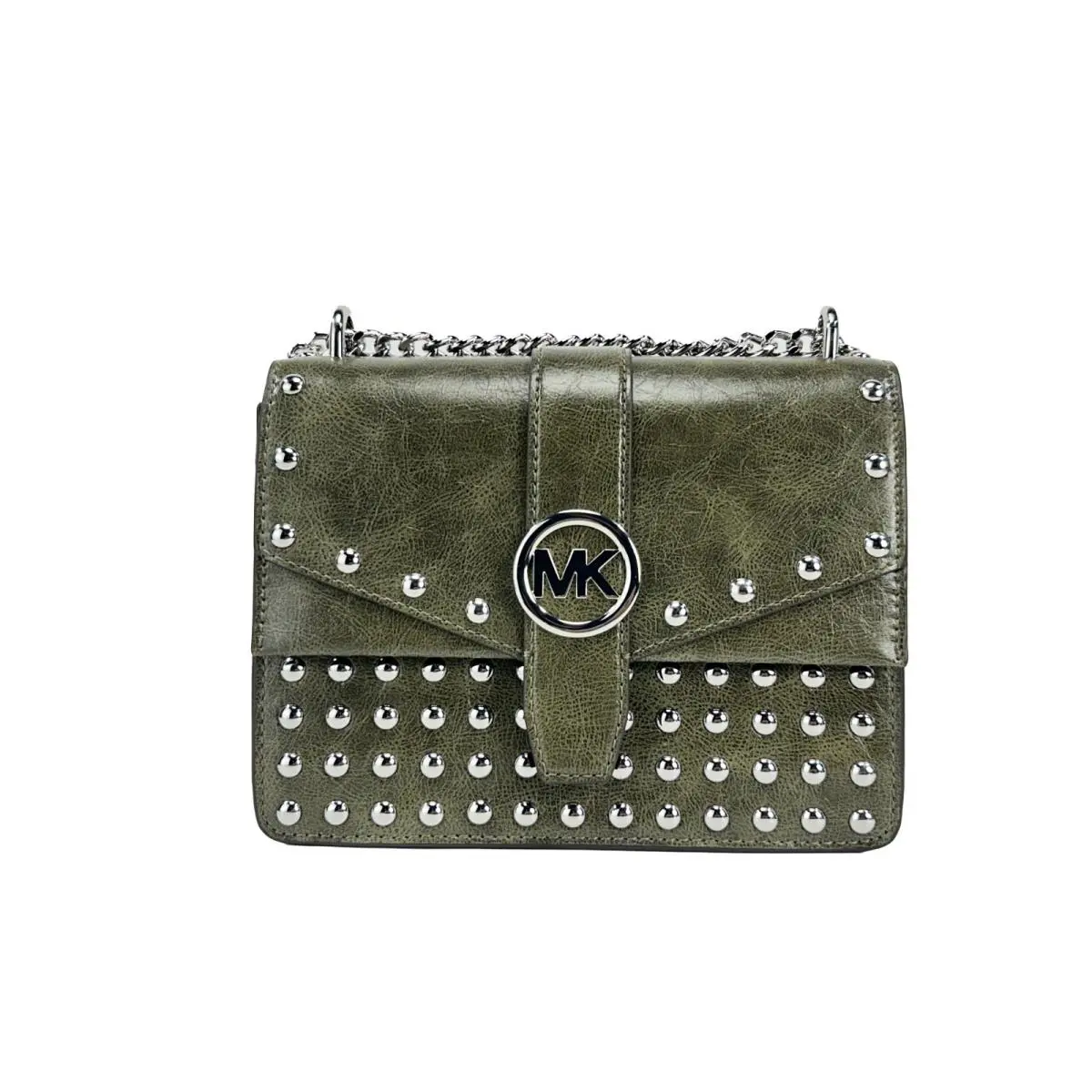 Michael Kors Greenwich Small Flap Shoulder Crossbody Bag - MI89638195NY - Green
