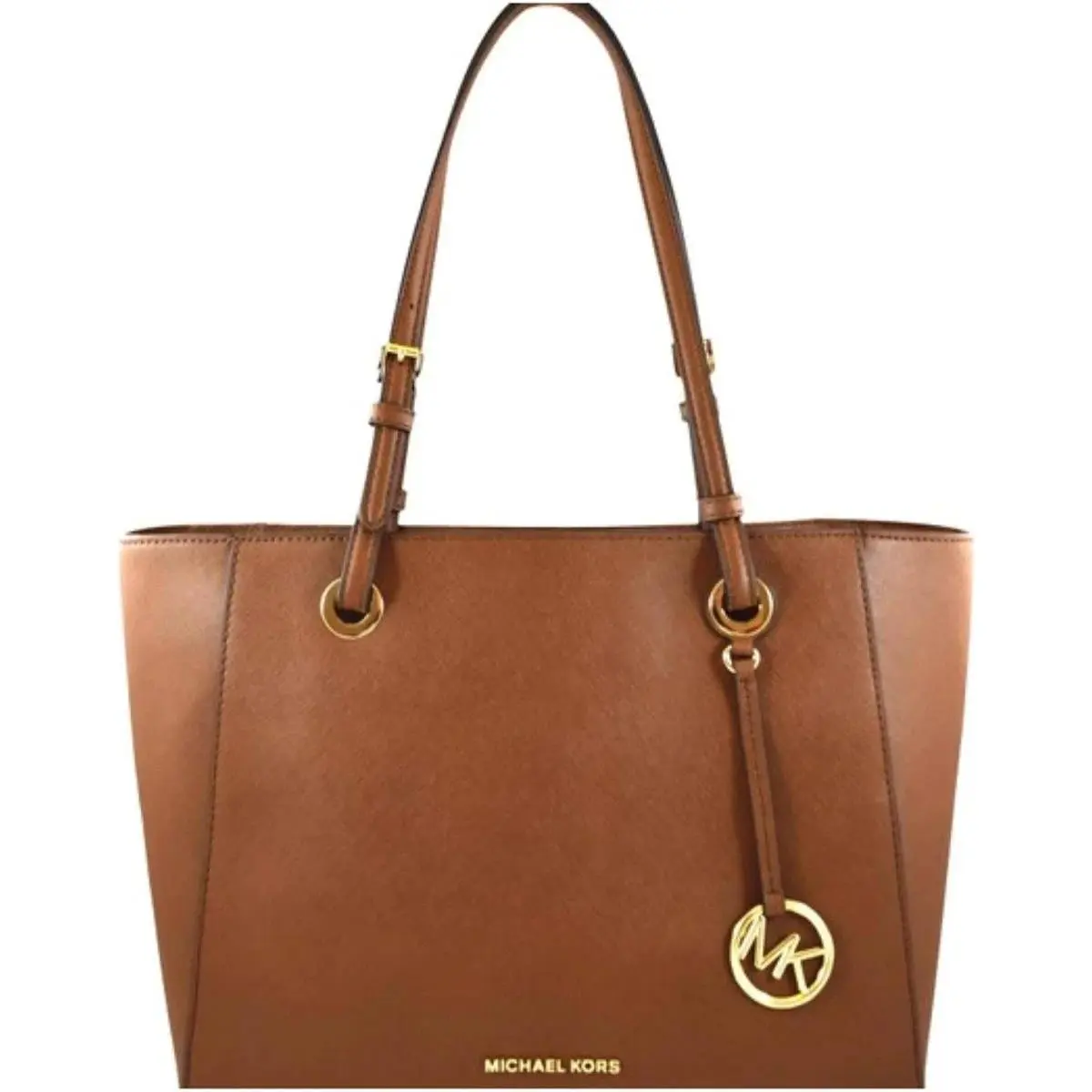 Michael Kors MK Walsh MD MF Tote Bag Luggage Saffiano Leather Gold 38H8XWAT2L