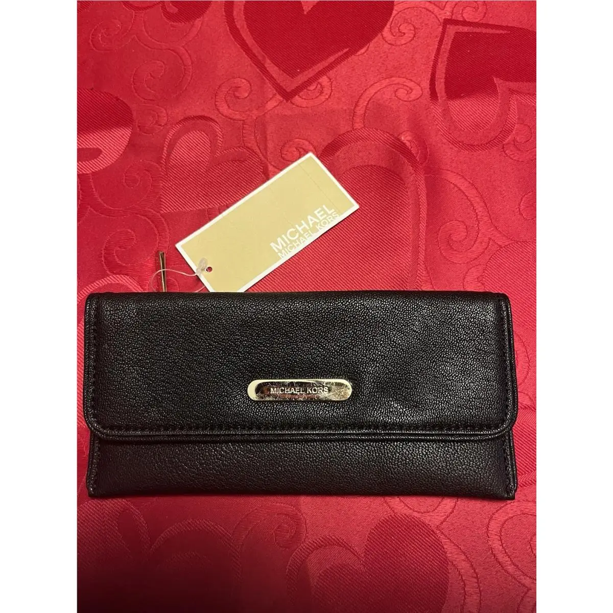 Michael Kors Flat P38S2CATE 1L Continental Black Leather