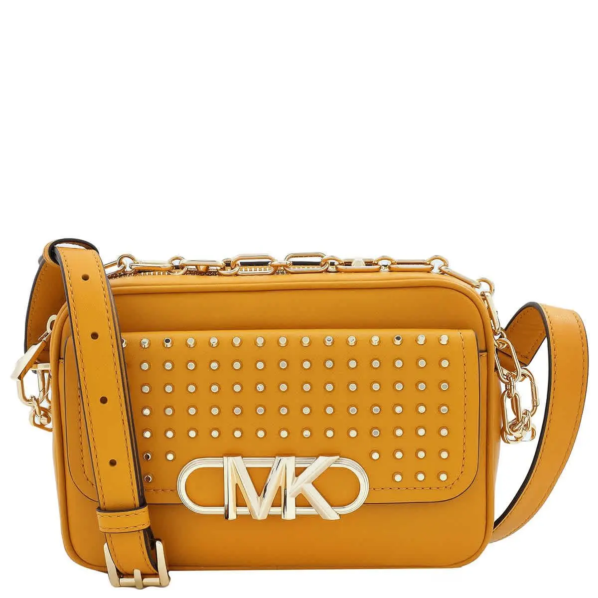 Michael Kors Parker Studded Leather Crossbody Bag 32S3G7PC8L-878