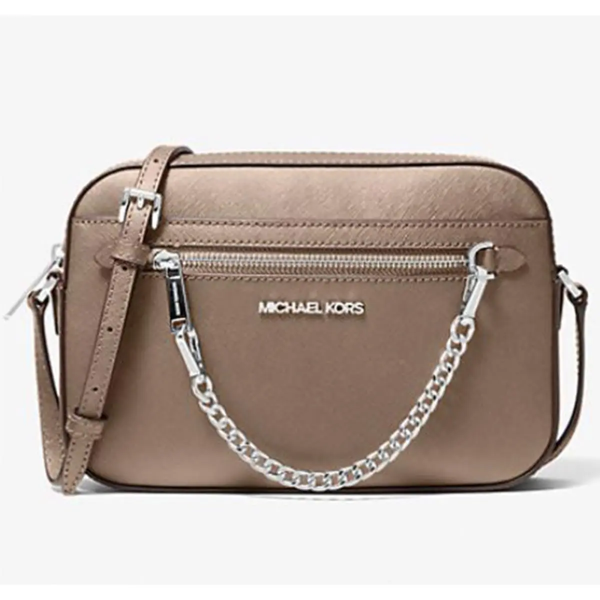 Michael Kors Jet Set Large Saffiano Leather Crossbody Bag 35S1GTTC7L-dusk