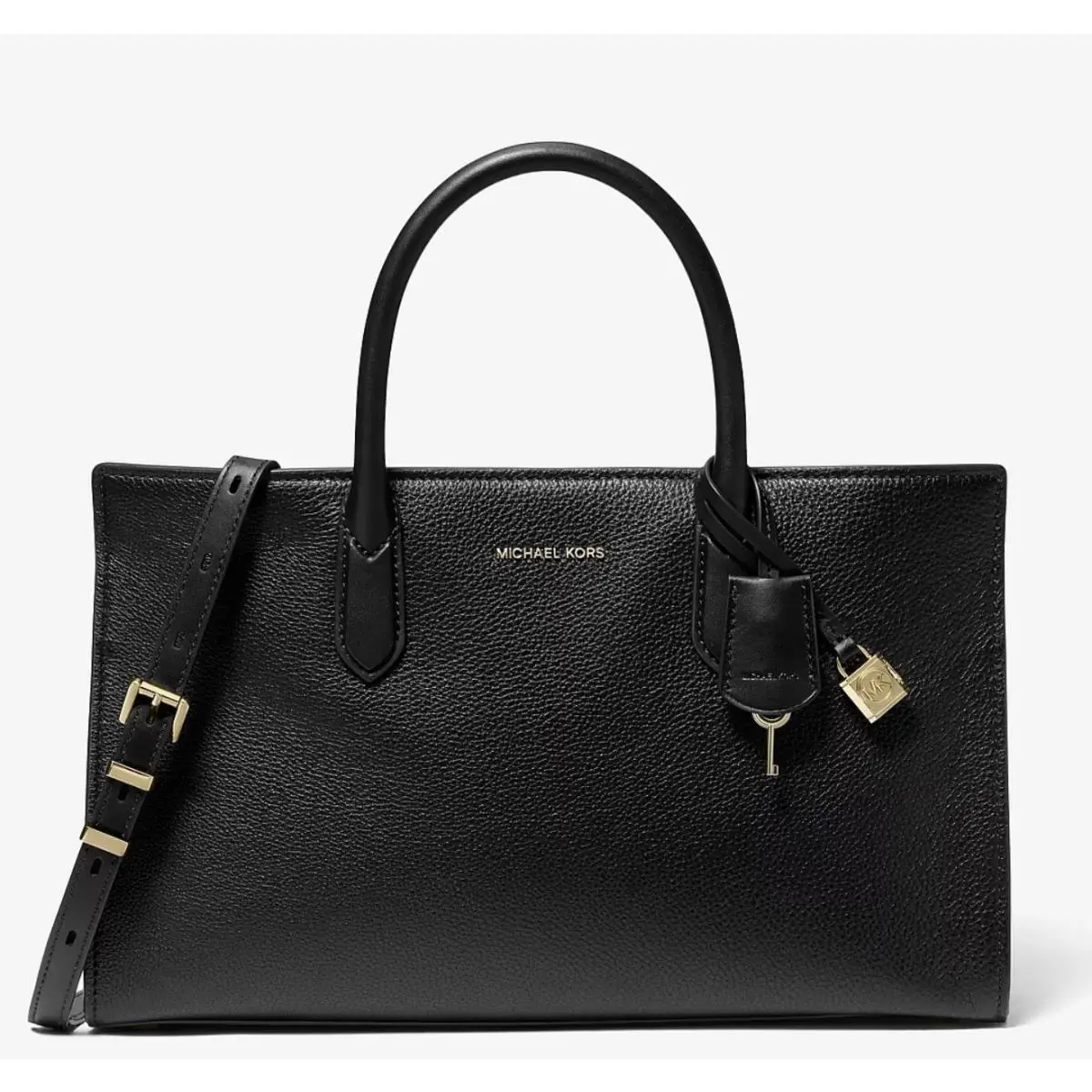 Michael Kors Scarlett Medium Tote Satchel Crossbody Color Black