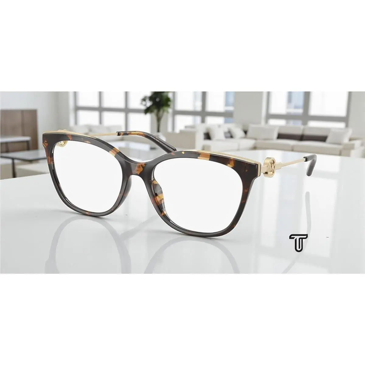 Michael Kors MK4076U 3006 Square Dk Tortoise Demo Lens 54 mm Women`s Eyeglasses