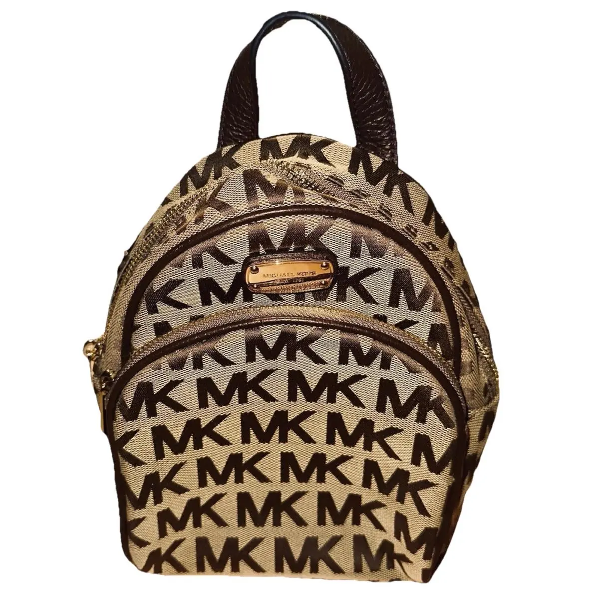 Michael Kors Abbey XS Backpack Ladies Fashion MK Signature Jacquard Canvas