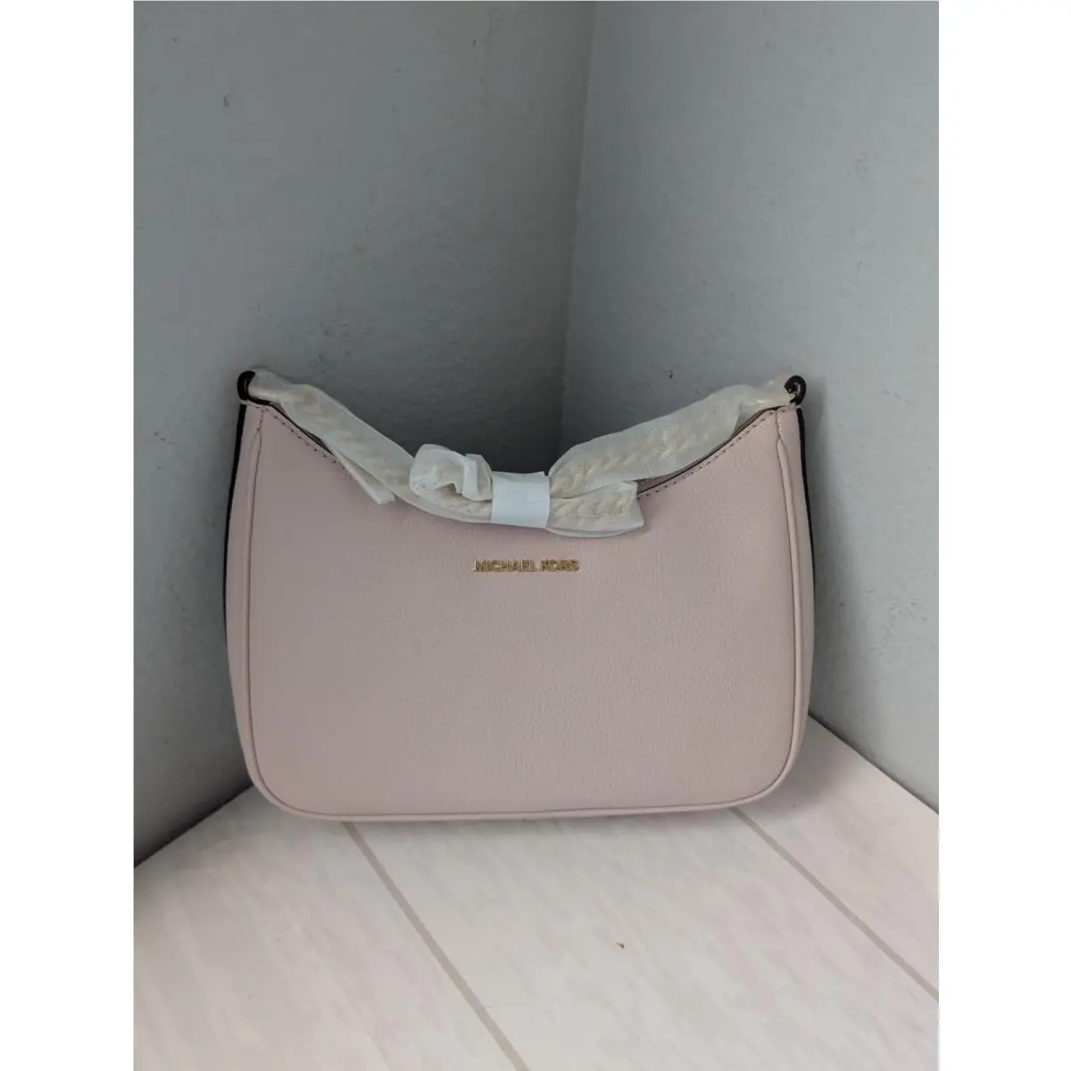Michael Kors Jet Set Large Pebbled Leather Convertible Crossbody Bag Pink
