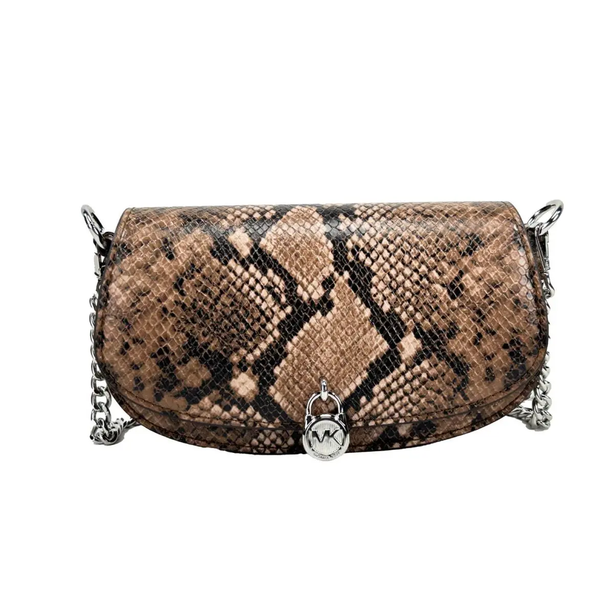 Michael Kors Mila Small Snakeskin Messenger Crossbody Bag - MI92475811NY