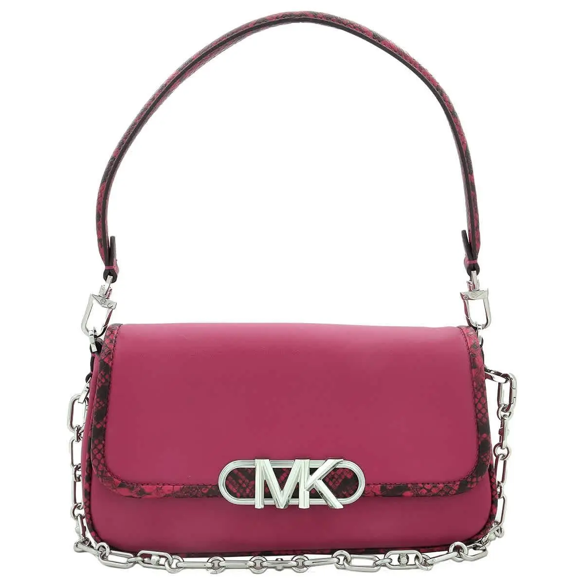 Michael Kors Medium Parker Shoulder Bag 30H3S7PC2L-647 - Red, Exterior: Fuchsia