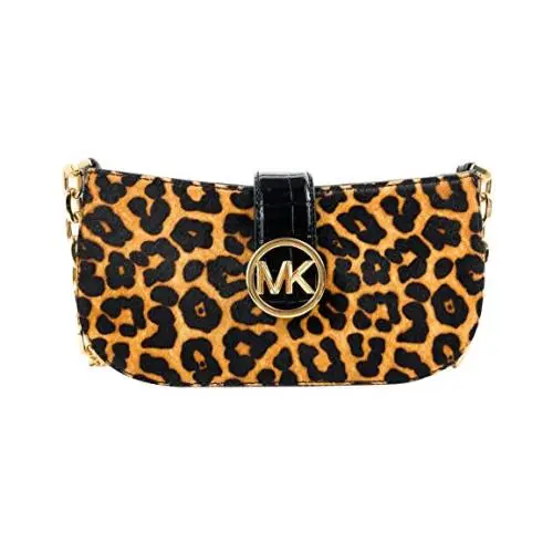 Michael Kors Carmen Small Exotic Embossed Shoulder Chain Bag
