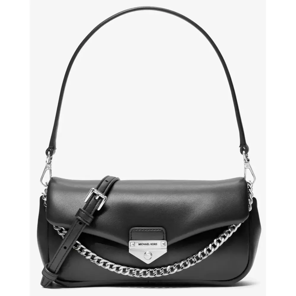 Michael Kors Small Soho Black Leather Convertible Shoulder Crossbody Bag