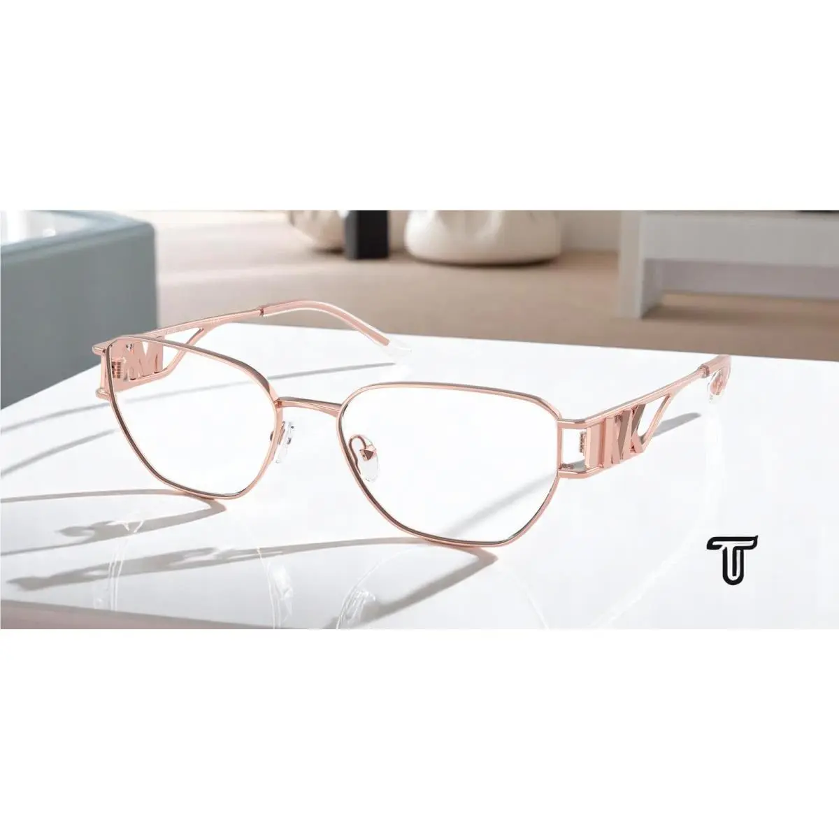 Michael Kors MK3087 1108 Bilbao Rose Gold Demo Lens 55 mm Women`s Eyeglasses