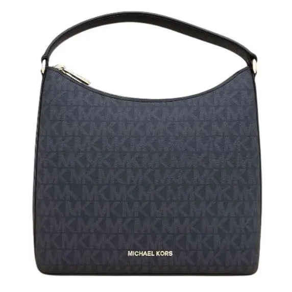Michael Kors Jet 11 X 15 X 5 Large Tote Bag Navy Blue Logo Shoulder Bag