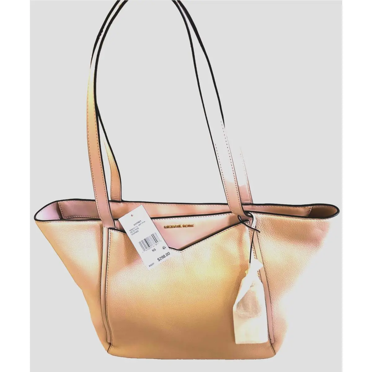 Michael Kors Soft Pink Saffiano Leather Multifunction Travel Tote Bag