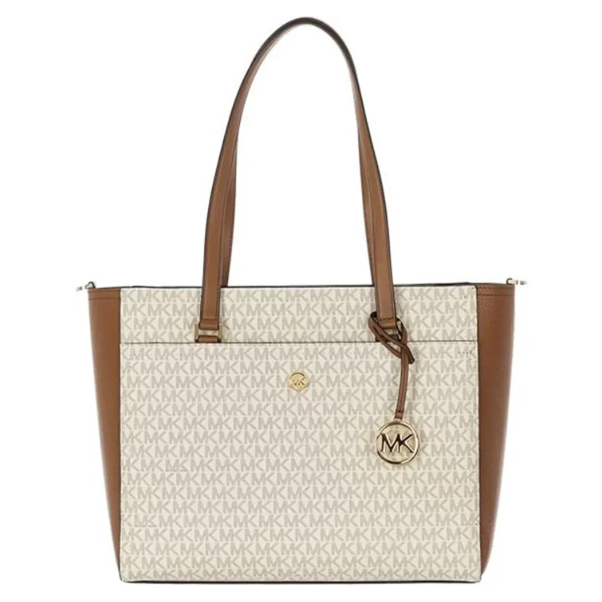 Michael Kors Maisie 3 In 1 Large Top Zip Tote Crossbody Pouch Wristlet MK Signat