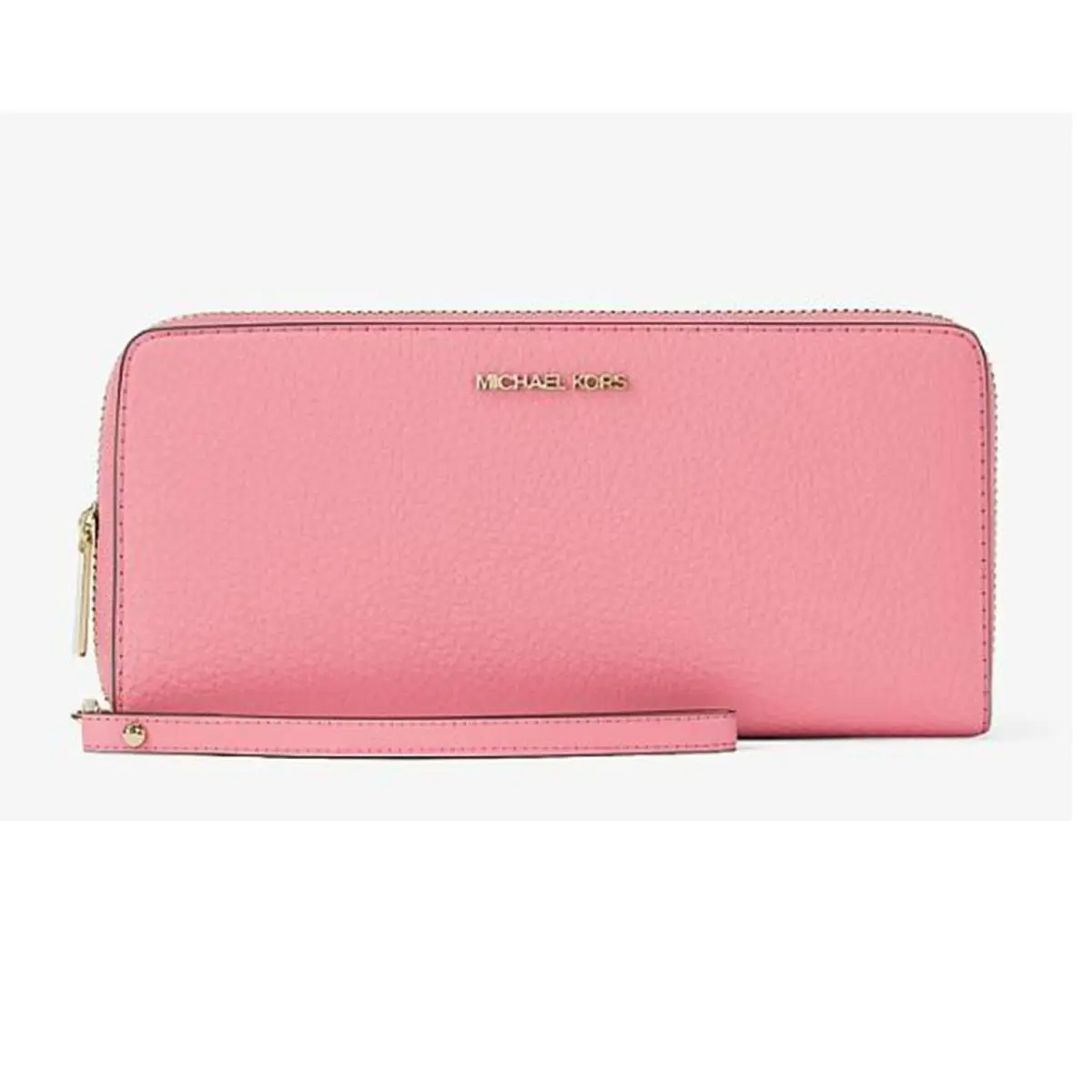 Michael Kors Outlet Large Jet Set Travel Grained Leather Wristlet 35T7GTVE7L-Car