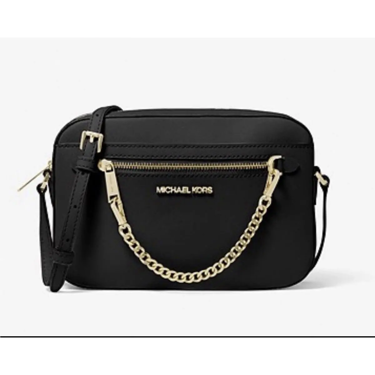 Michael Kors Jet Set Saffiano Leather Crossbody Bag - Lagoon Large 35T1STTC9L