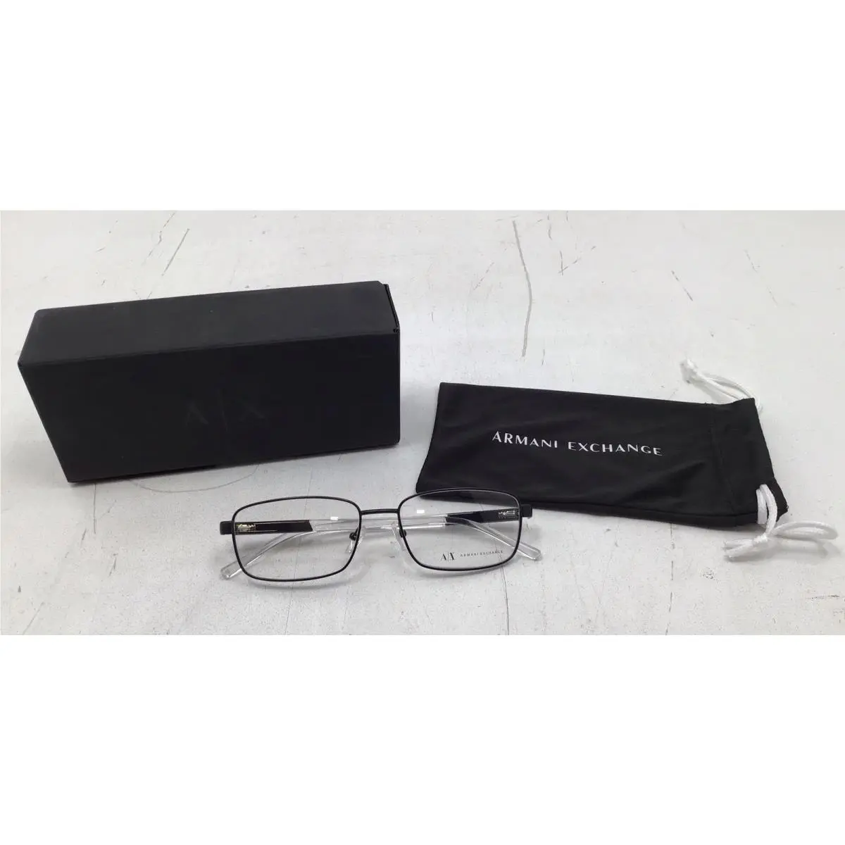 Armani Exchange Men`s Eyeglass Frames AX1050 In Matte Black Size 56mm