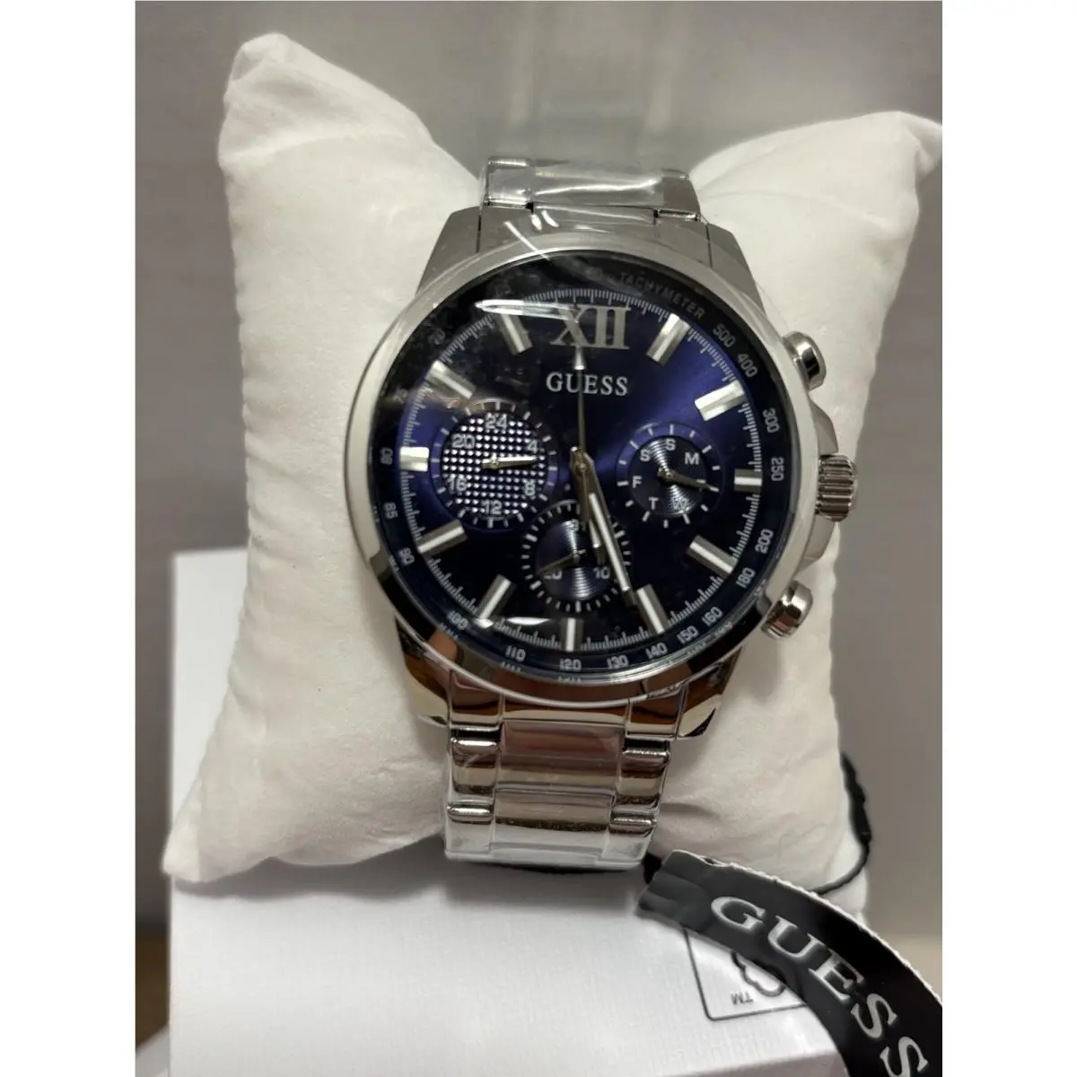 Guess Men`s Wristwatch GD Walker GW0900G4 Stainless Steel Silver