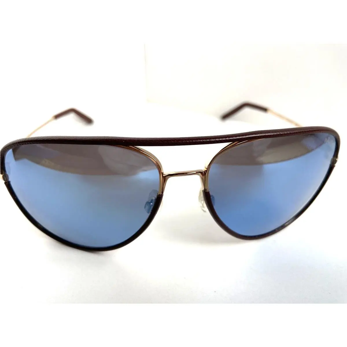 Polarized Revo RE1030 04 Carlisle Blue Aviator Mirrored Men`s Sunglasses