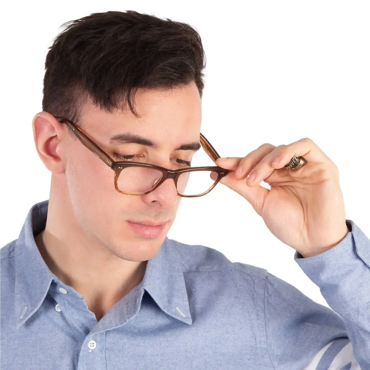 Garrett Leight Buchanan Demo Square Eyeglasses 1136 Mac 49 1136 Mac 49